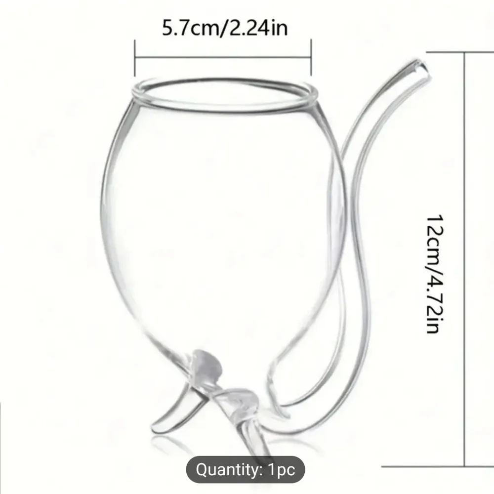 - HOST PICK: Vampire Straw Wine glass - Transparent